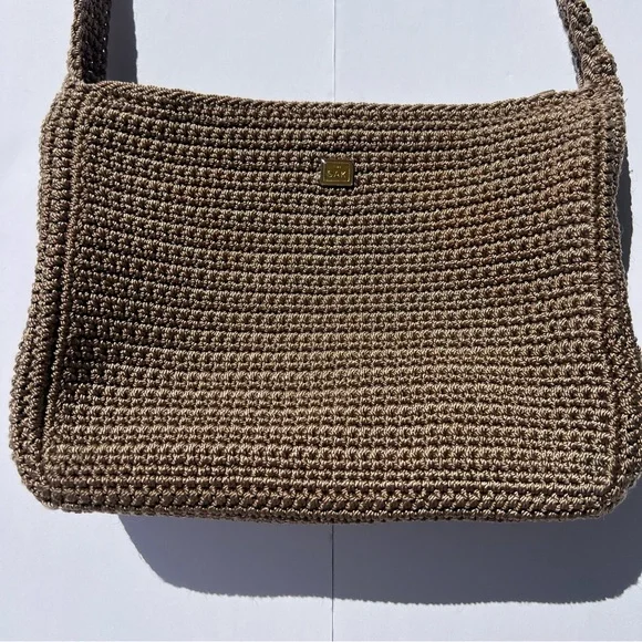 Chic Tan Woven Shoulder Bag by The Sak - Picture 2 of 8